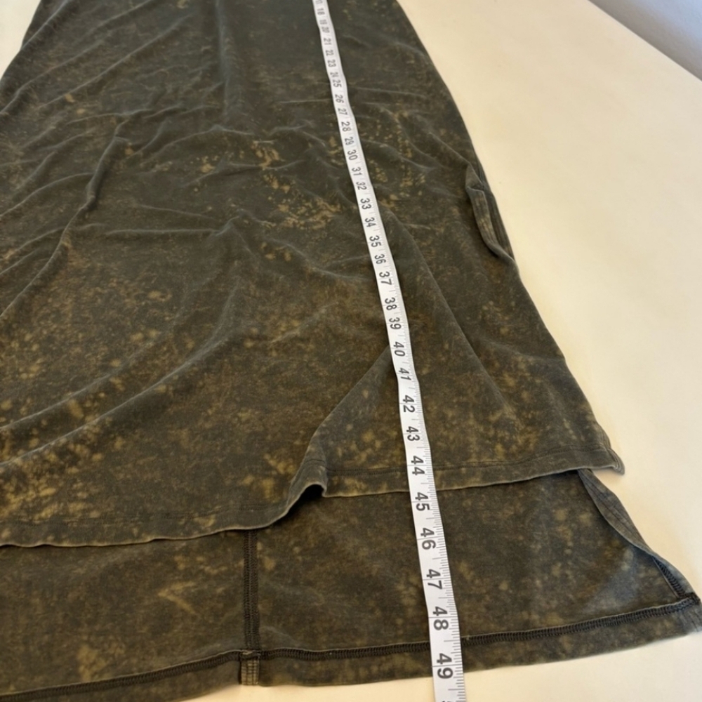 LULULEMON ALL YOURS MAXI DRESS * DARK OLIVE WASH SIZE 6 - Picture 8 of 8